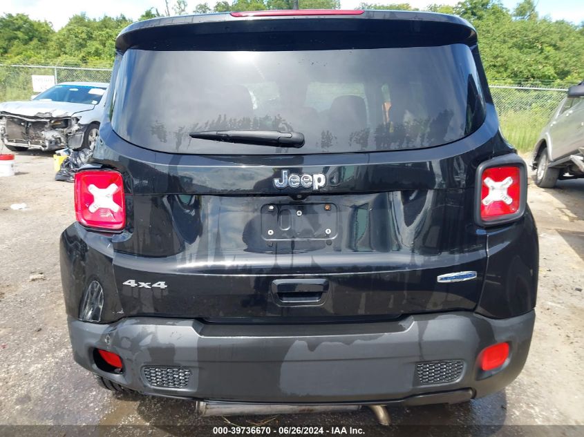 2018 Jeep Renegade Latitude 4X4 VIN: ZACCJBBB8JPG91438 Lot: 39736670