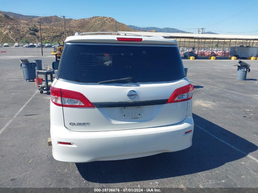 2014 Nissan Quest S VIN: JN8AE2KP1E9104239 Lot: 39736676