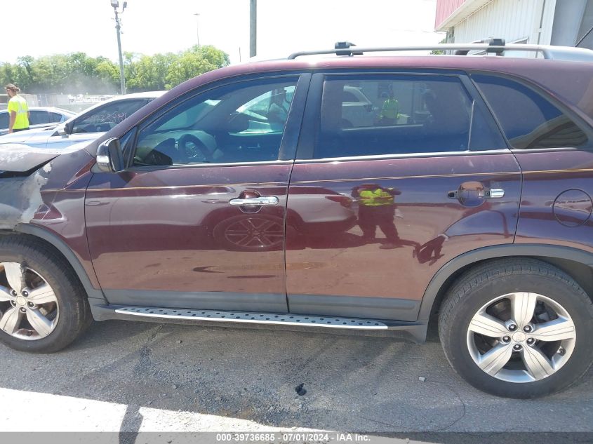 2012 Kia Sorento Ex VIN: 5XYKU4A63CG227687 Lot: 39736685