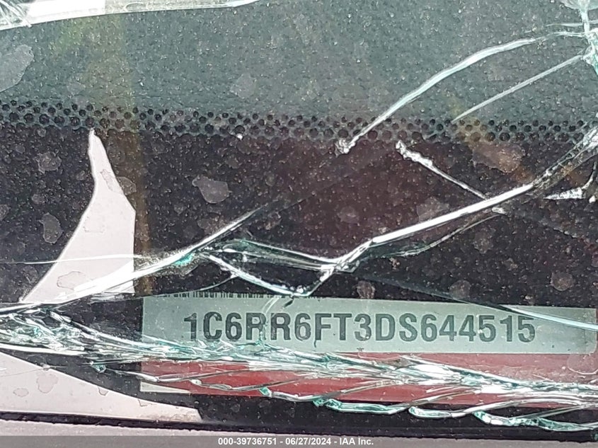 2013 Ram 1500 Express VIN: 1C6RR6FT3DS644515 Lot: 39736751