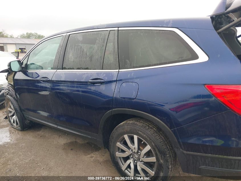 2022 Honda Pilot Awd Ex-L VIN: 5FNYF6H54NB035413 Lot: 39736772