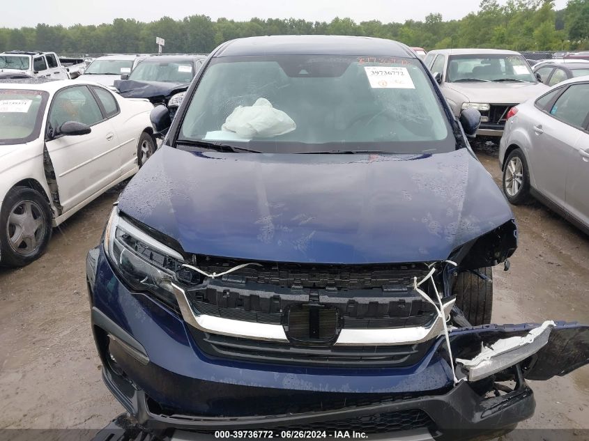 2022 Honda Pilot Awd Ex-L VIN: 5FNYF6H54NB035413 Lot: 39736772