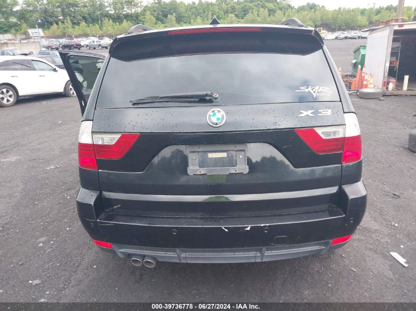 2008 BMW X3 3.0Si VIN: WBXPC93468WJ19952 Lot: 39736778