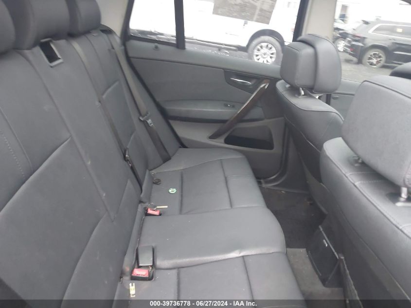 2008 BMW X3 3.0Si VIN: WBXPC93468WJ19952 Lot: 39736778