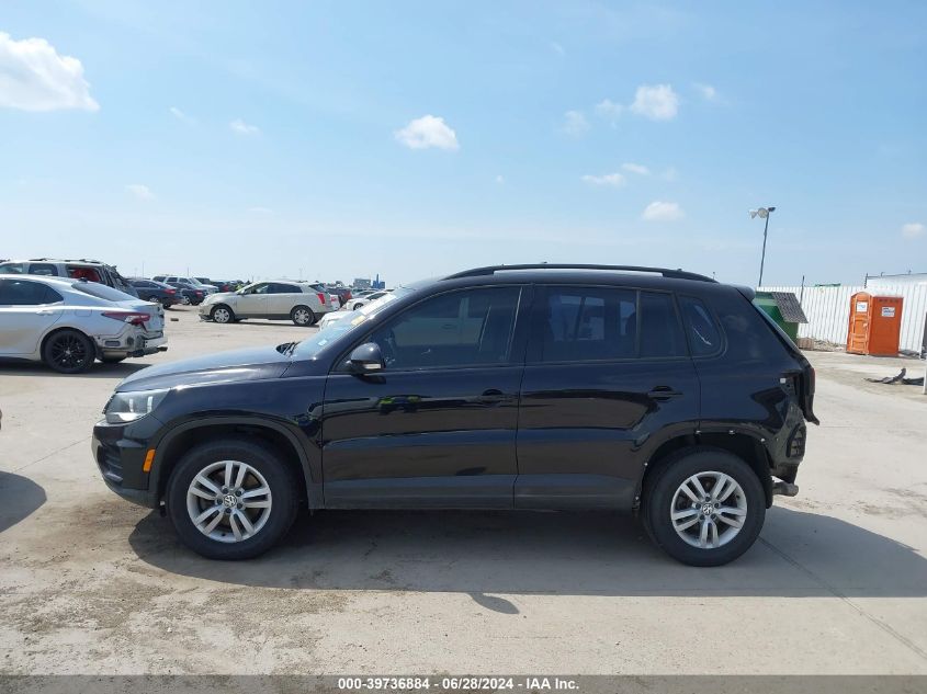 2015 Volkswagen Tiguan S VIN: WVGAV7AX7FW615687 Lot: 39736884