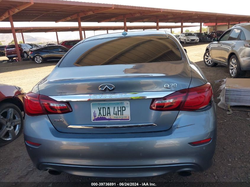 2018 Infiniti Q70 3.7X Luxe VIN: JN1BY1AR2JM220273 Lot: 39736891