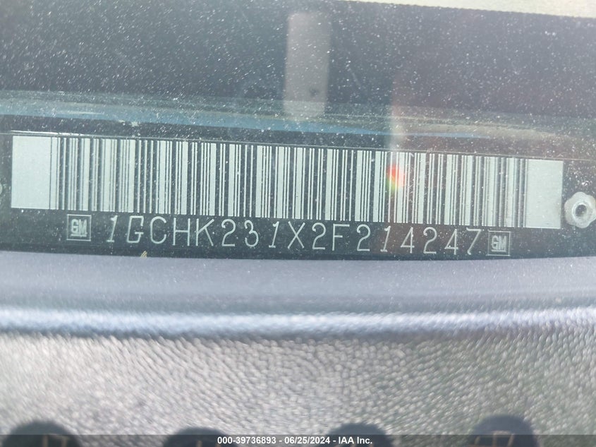 2002 Chevrolet Silverado 2500Hd Lt VIN: 1GCHK231X2F214247 Lot: 39736893