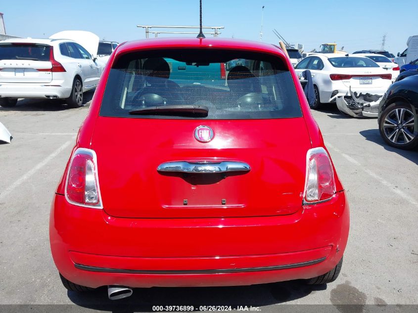 2015 Fiat 500 Pop VIN: 3C3CFFAR9FT625539 Lot: 39736899