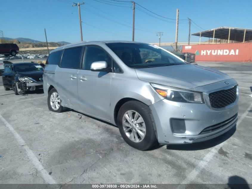 2017 Kia Sedona Lx VIN: KNDMB5C14H6233479 Lot: 39736938