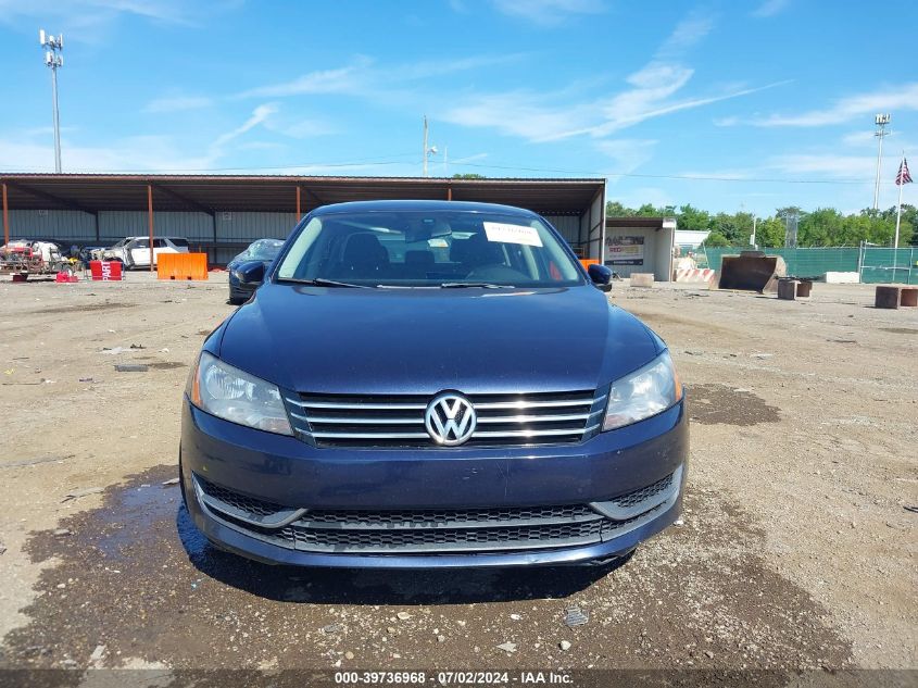 2012 Volkswagen Passat 2.5L S VIN: 1VWAP7A33CC055446 Lot: 39736968