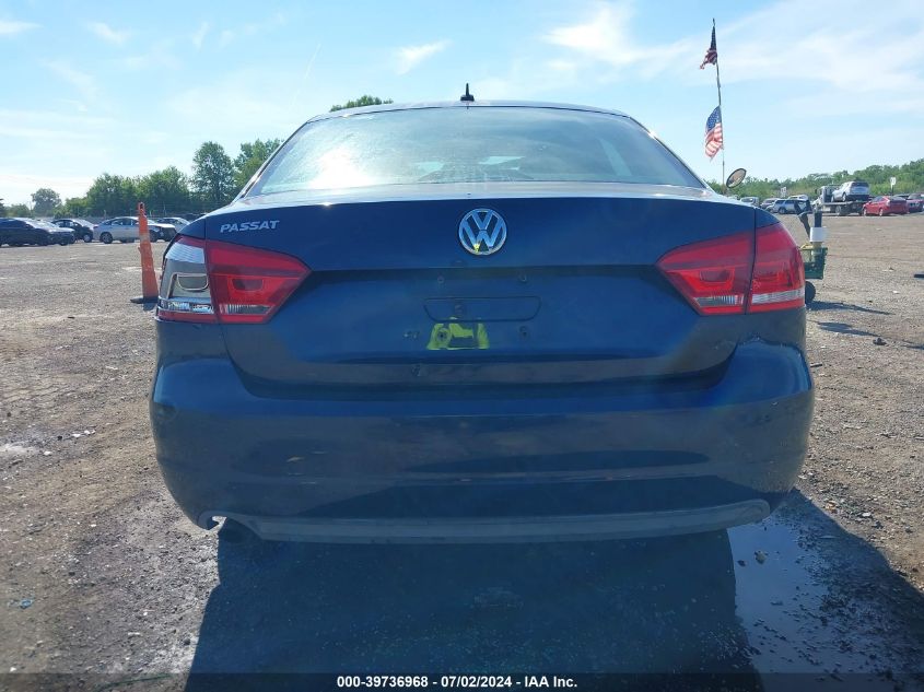 2012 Volkswagen Passat 2.5L S VIN: 1VWAP7A33CC055446 Lot: 39736968