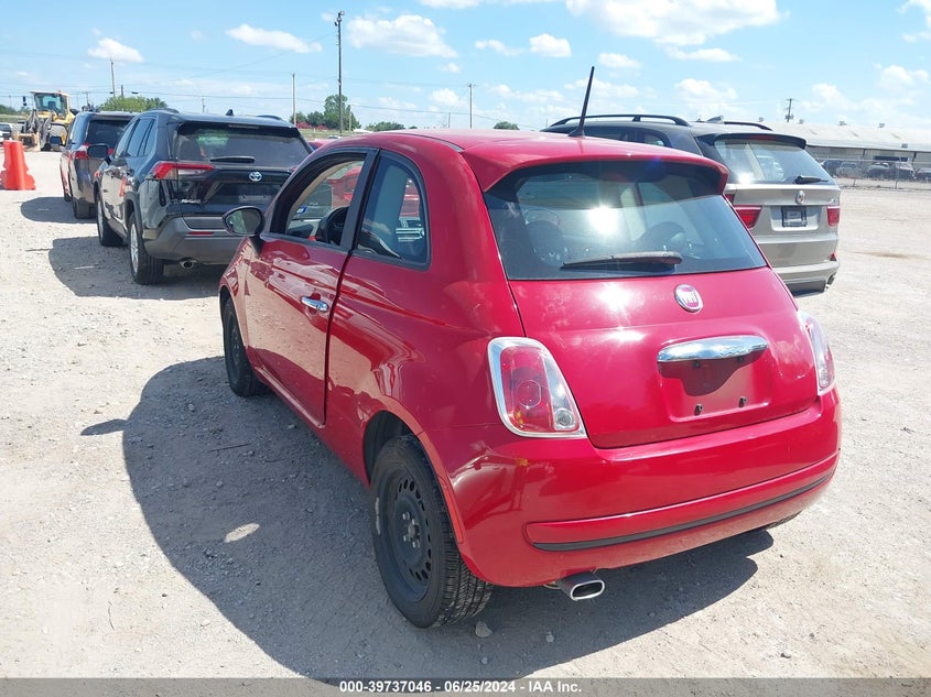 2013 Fiat 500 Pop VIN: 3C3CFFARXDT513863 Lot: 39737046