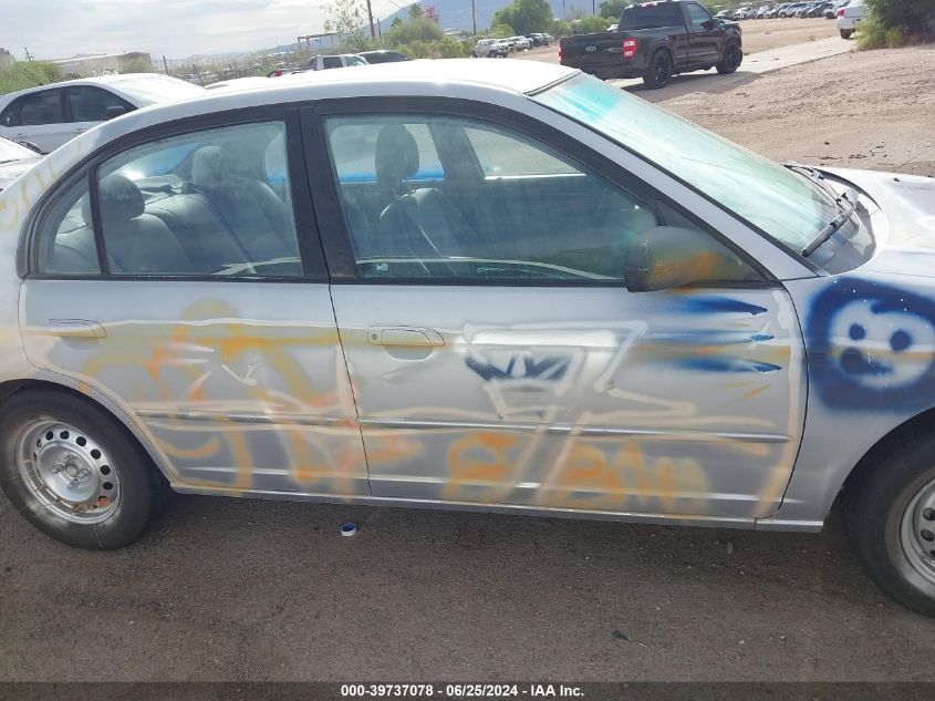 2003 Honda Civic Lx VIN: 1HGES15503L023647 Lot: 39737078