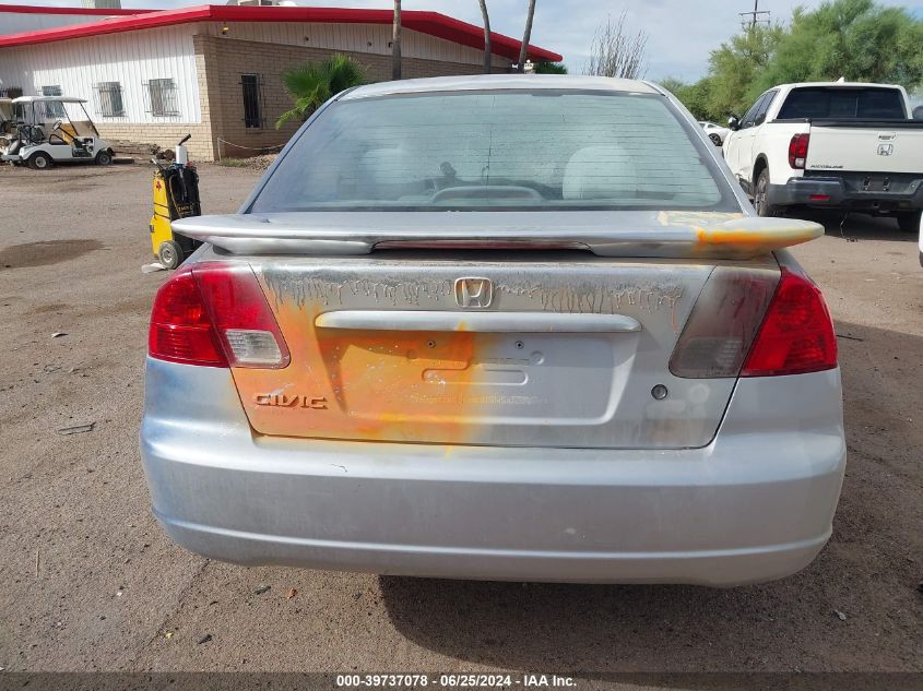 2003 Honda Civic Lx VIN: 1HGES15503L023647 Lot: 39737078