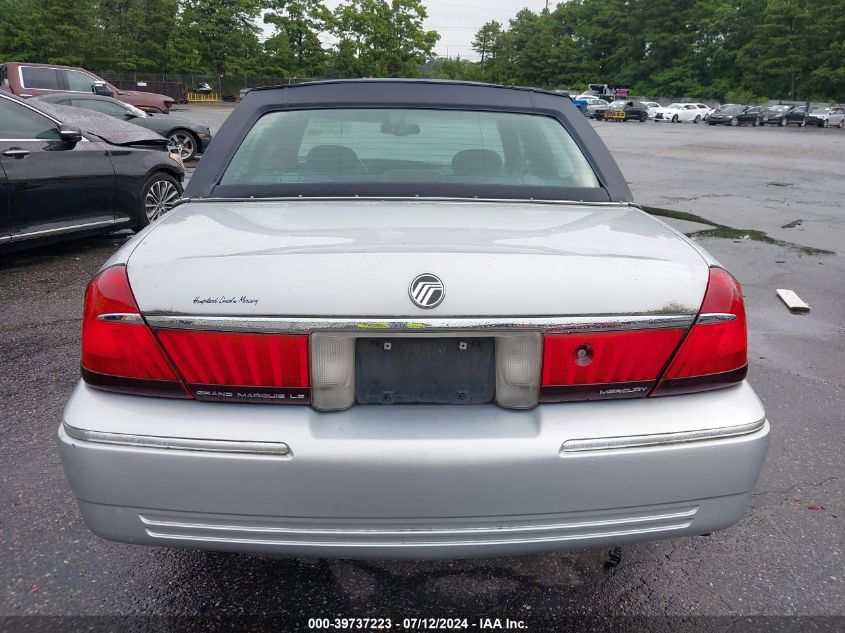 2000 Mercury Grand Marquis Ls VIN: 2MEFM75W5YX640785 Lot: 39737223