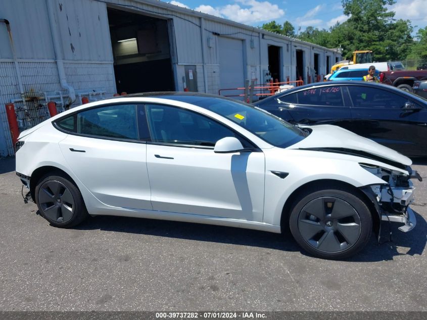 2023 Tesla Model 3 Rear-Wheel Drive VIN: 5YJ3E1EA8PF574895 Lot: 39737282