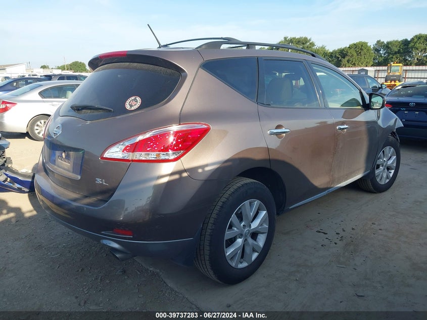 2014 NISSAN MURANO SL - JN8AZ1MU8EW405531