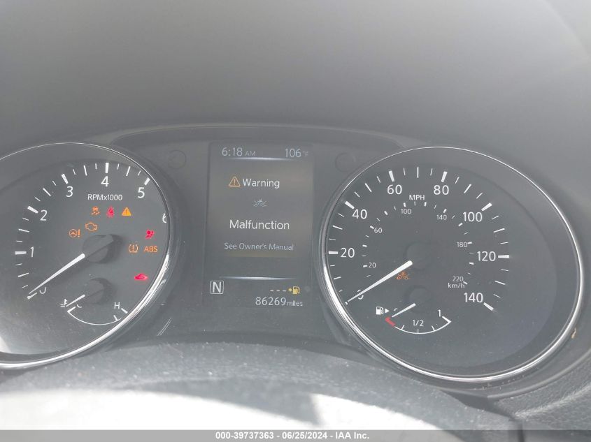 2017 Nissan Rogue Sv VIN: 5N1AT2MT4HC851400 Lot: 39737363