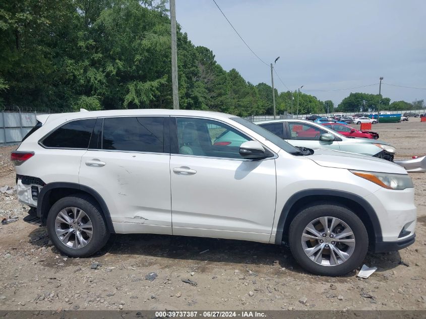 2015 Toyota Highlander Le Plus V6 VIN: 5TDZKRFHXFS048601 Lot: 39737387