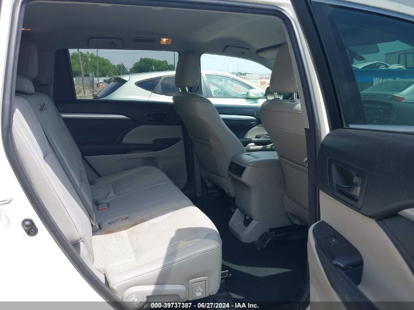 2015 Toyota Highlander Le Plus V6 VIN: 5TDZKRFHXFS048601 Lot: 39737387