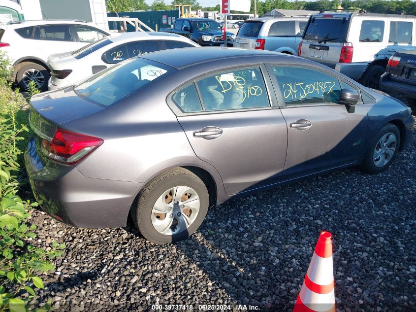 2014 Honda Civic Lx VIN: 19XFB2F57EE243368 Lot: 39737418