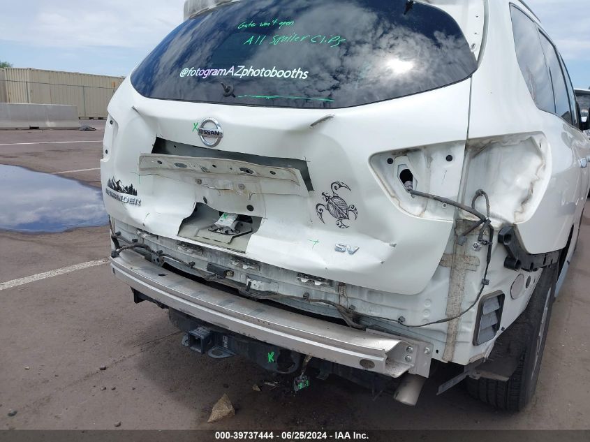 2016 Nissan Pathfinder S/Sv/Sl/Platinum VIN: 5N1AR2MN6GC663802 Lot: 39737444