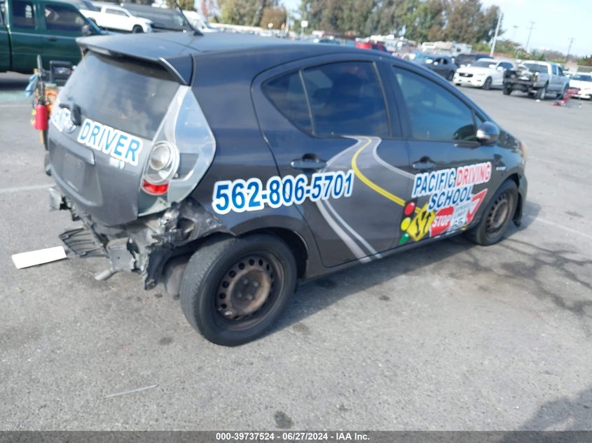 2014 Toyota Prius C One VIN: JTDKDTB30E1570829 Lot: 39737524