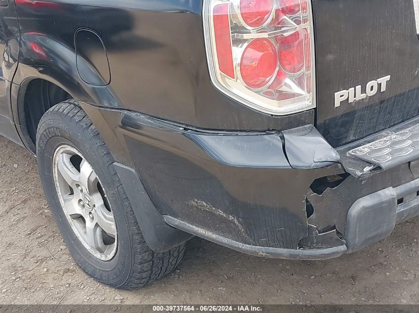 2006 Honda Pilot Ex-L VIN: 2HKYF18536H523922 Lot: 39737564