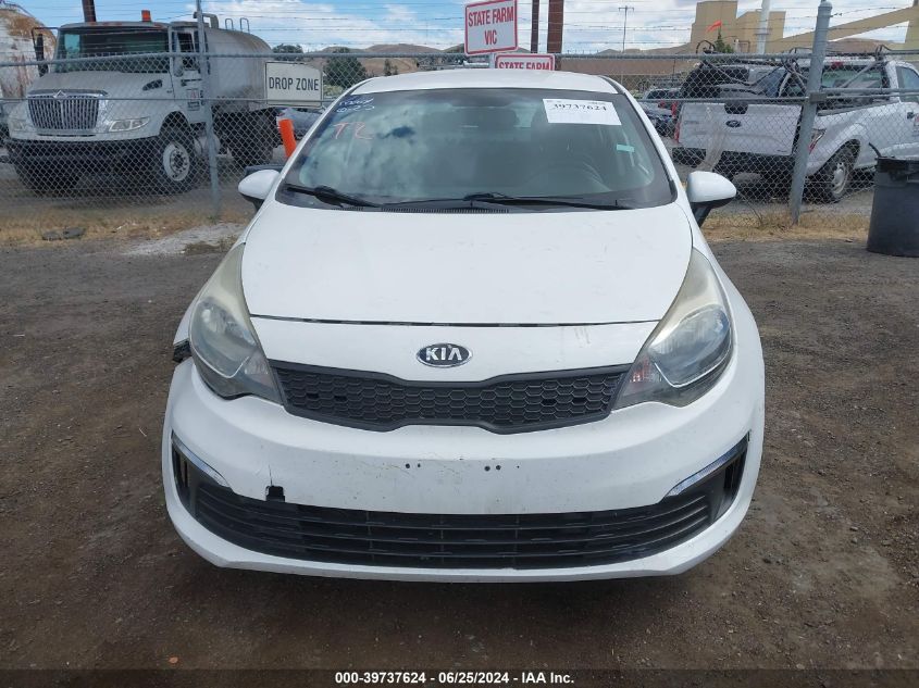 2016 Kia Rio Lx VIN: KNADM4A36G6625254 Lot: 39737624