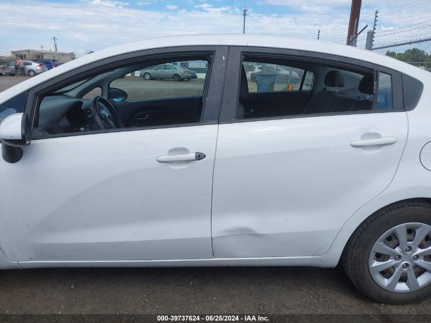 2016 Kia Rio Lx VIN: KNADM4A36G6625254 Lot: 39737624