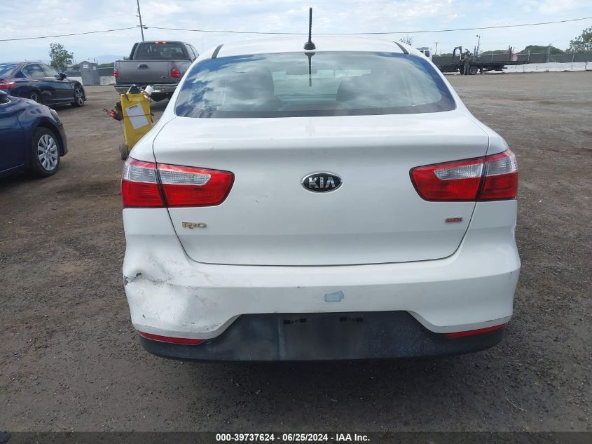 2016 Kia Rio Lx VIN: KNADM4A36G6625254 Lot: 39737624