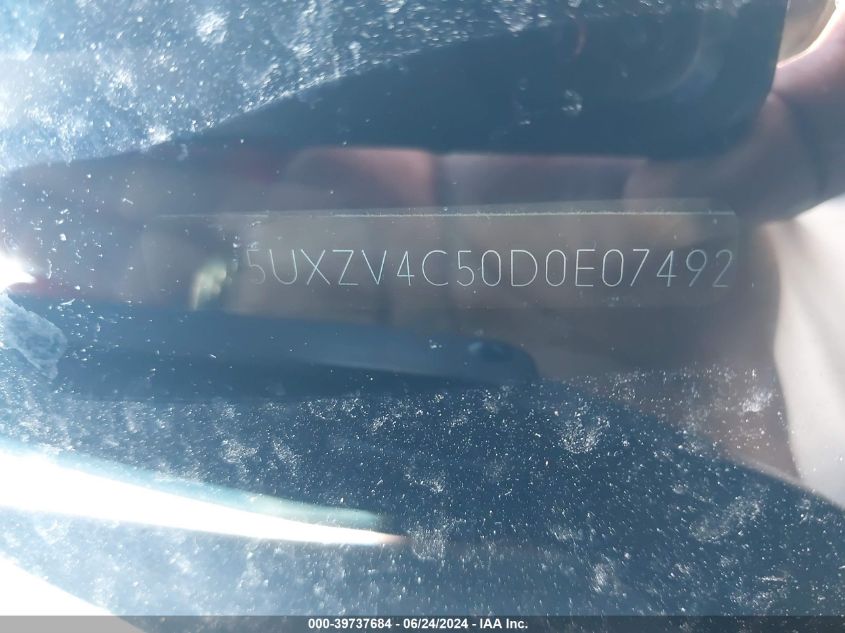 2013 BMW X5 xDrive35I/xDrive35I Premium/xDrive35I Sport Activity VIN: 5UXZV4C50D0E07492 Lot: 39737684