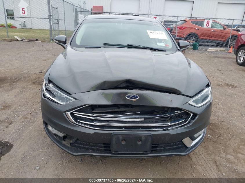 2017 Ford Fusion Hybrid Titanium VIN: 3FA6P0RU0HR301753 Lot: 39737705