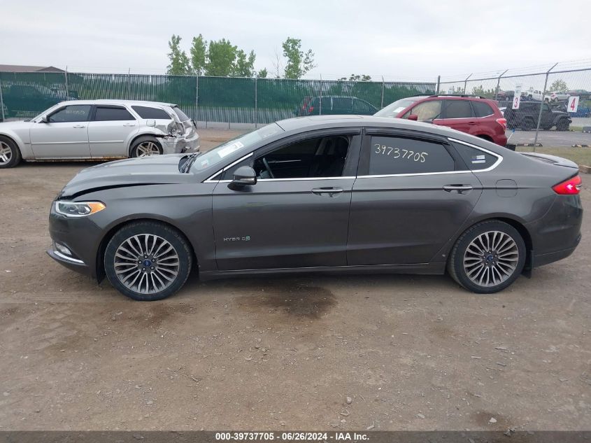 2017 Ford Fusion Hybrid Titanium VIN: 3FA6P0RU0HR301753 Lot: 39737705