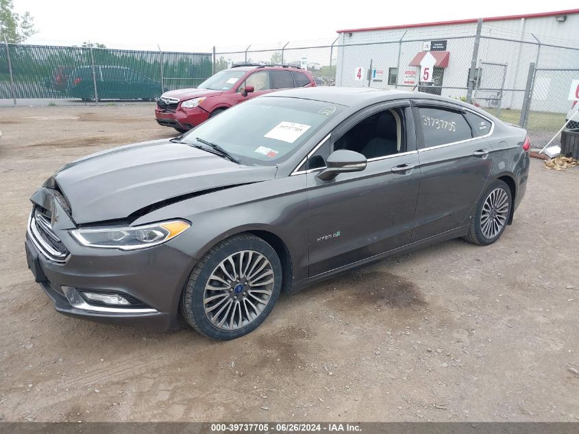 2017 Ford Fusion Hybrid Titanium VIN: 3FA6P0RU0HR301753 Lot: 39737705