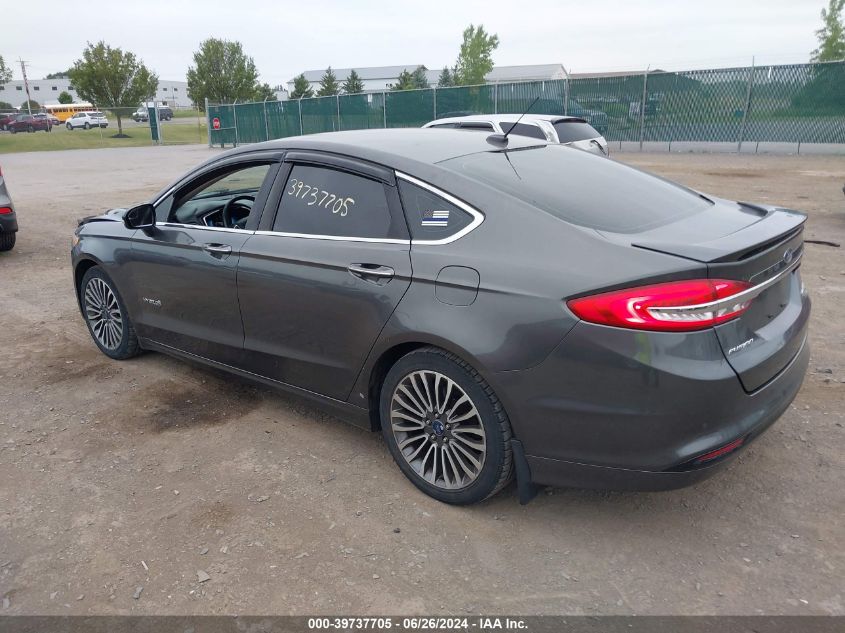 2017 Ford Fusion Hybrid Titanium VIN: 3FA6P0RU0HR301753 Lot: 39737705