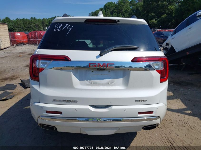 2021 GMC Acadia Awd Denali VIN: 1GKKNXLSXMZ108874 Lot: 39737735