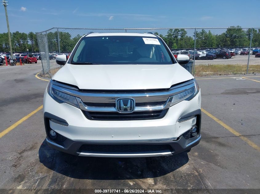 2021 Honda Pilot Awd Elite VIN: 5FNYF6H0XMB078477 Lot: 39737741