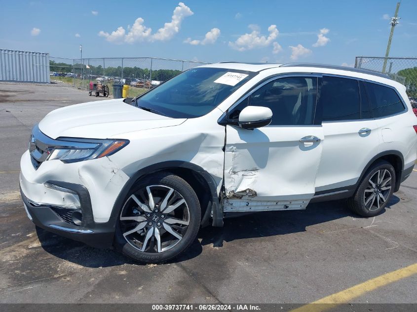 2021 Honda Pilot Awd Elite VIN: 5FNYF6H0XMB078477 Lot: 39737741