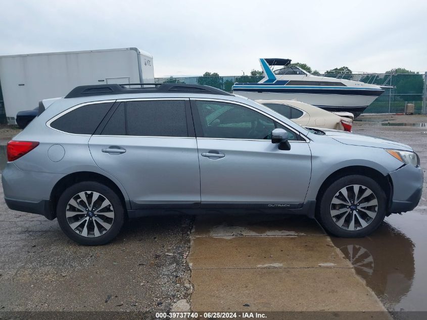 2015 Subaru Outback 2.5I Limited VIN: 4S4BSALC3F3227278 Lot: 39737740