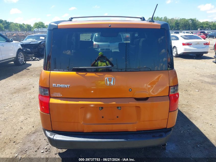 2006 Honda Element Ex VIN: 5J6YH28706L017777 Lot: 39737753