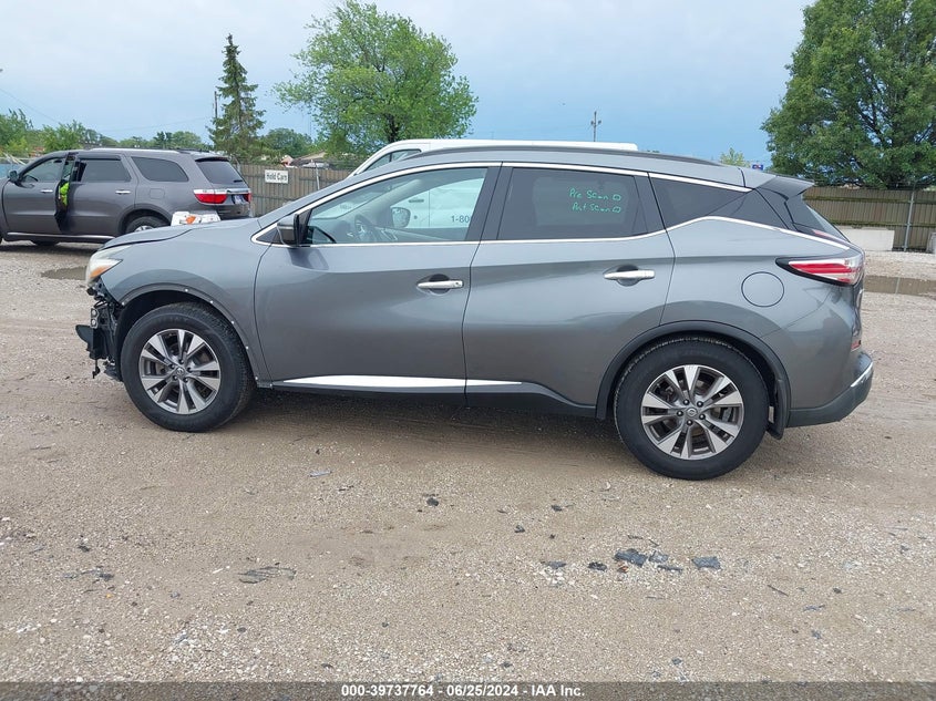 2015 Nissan Murano Sv VIN: 5N1AZ2MH7FN264054 Lot: 39737764
