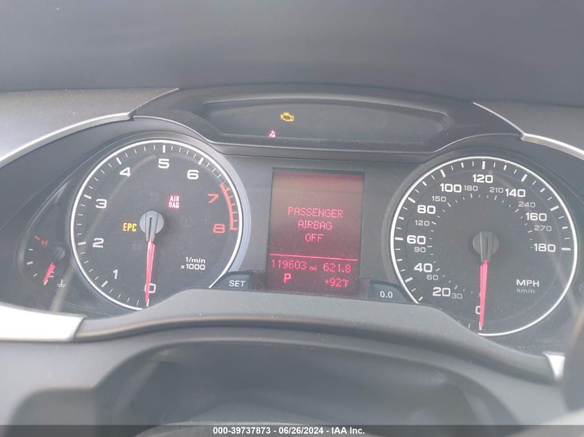 2010 Audi A4 2.0T Premium VIN: WAUAFAFL4AN028296 Lot: 39737873