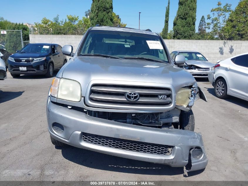 2002 Toyota Sequoia Sr5 V8 VIN: 5TDZT34AX2S075680 Lot: 39737878