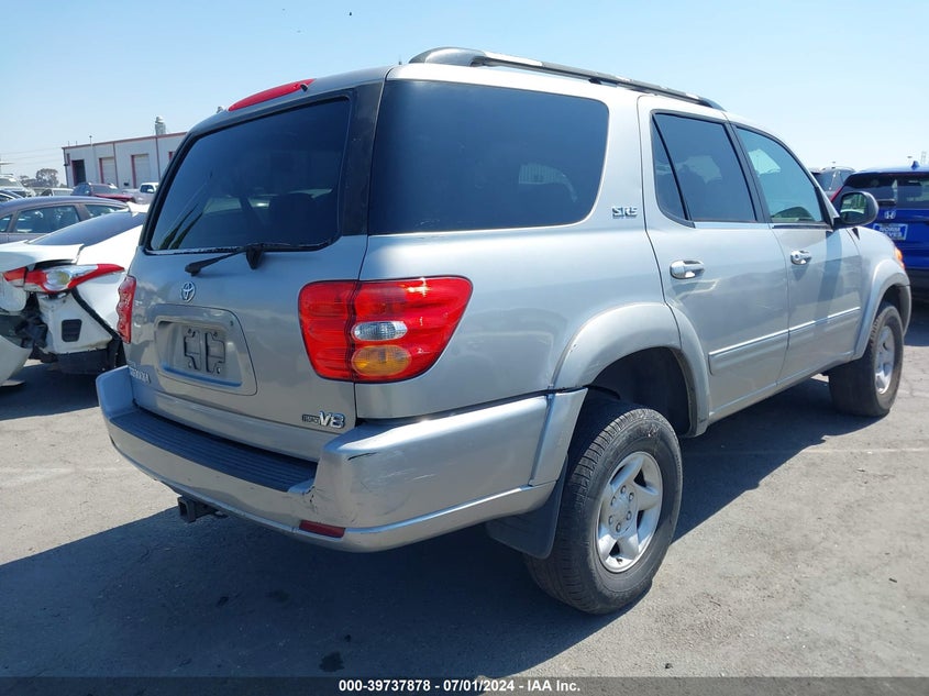 2002 Toyota Sequoia Sr5 V8 VIN: 5TDZT34AX2S075680 Lot: 39737878