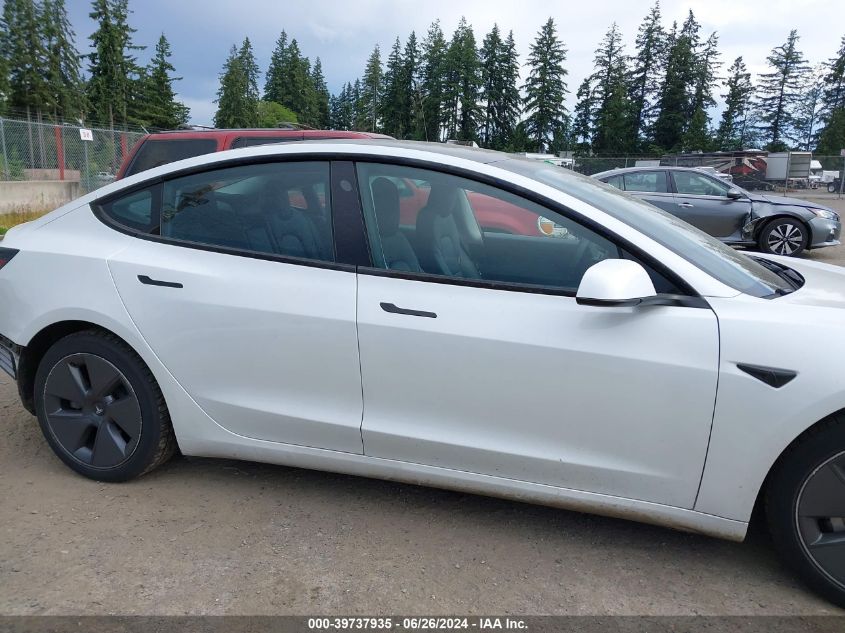 2021 Tesla Model 3 VIN: 5YJ3E1EA9MF871606 Lot: 39737935