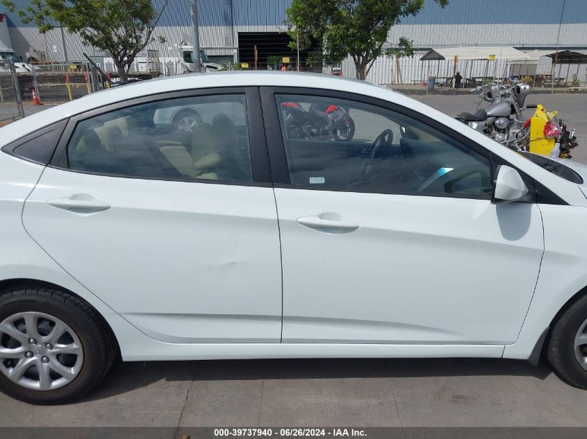 2013 Hyundai Accent Gls VIN: KMHCT4AE4DU284300 Lot: 39737940