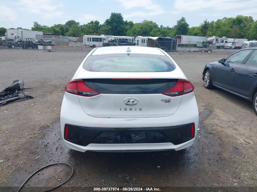 2019 Hyundai Ioniq Hybrid Blue VIN: KMHC65LC0KU179288 Lot: 39737974