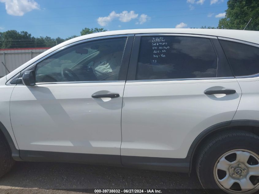 2015 HONDA CR-V LX - 5J6RM3H37FL001160