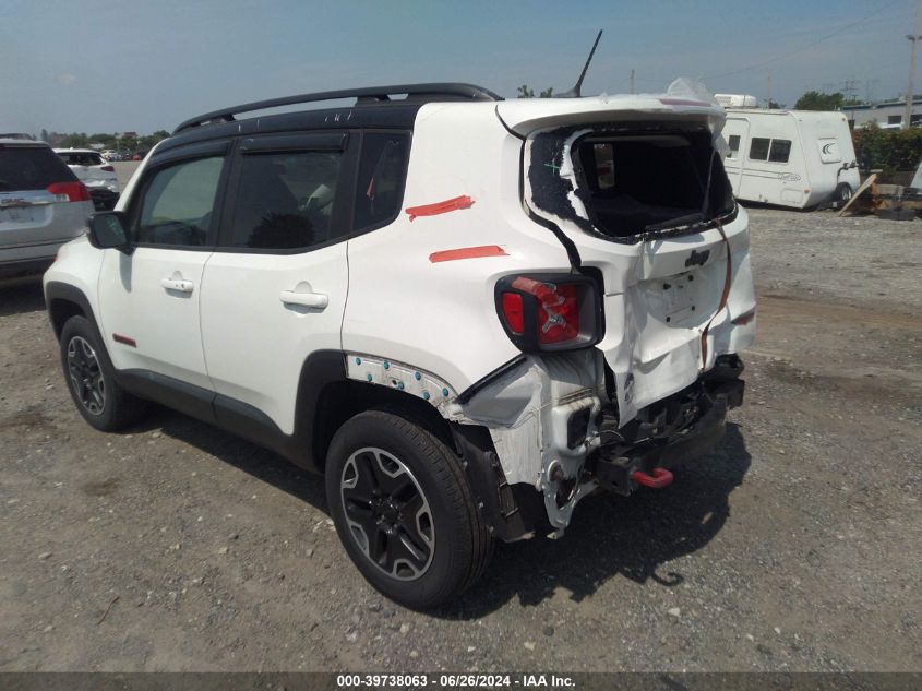 2017 Jeep Renegade Trailhawk VIN: ZACCJBCBXHPE94814 Lot: 39738063